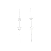Sterling Silver Star Thread Earrings - link has visual effect only