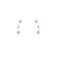 Sterling Silver Star Bar Earrings - link has visual effect only