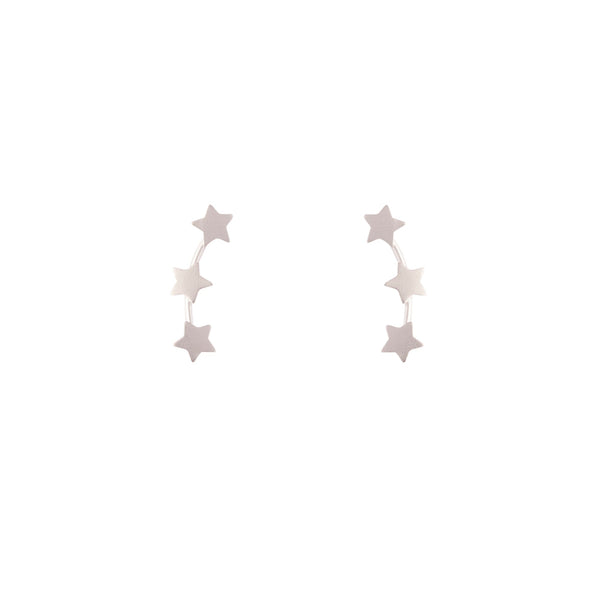 Sterling Silver Star Bar Earrings