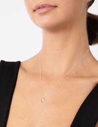 Sterling Silver Treasure Gem Necklace - link has visual effect only