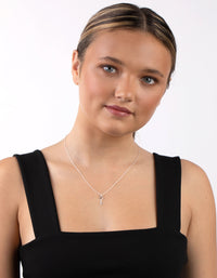 Sterling Silver Key Pendant Necklace - link has visual effect only