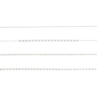 Srebrny zestaw bransoletek na kostkę z łańcuszkiem typu twist z diamentami - link has visual effect only