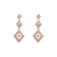 Rose Gold Stone Drop Earrings - link has visual effect only