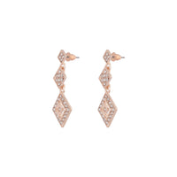 Rose Gold Stone Drop Earrings - link has visual effect only