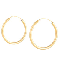 Gold Plated Sterling Silver Hoop Earrings - link has visual effect only