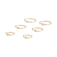 Gold Plated Sterling Silver Nose Ring Pack - link has visual effect only