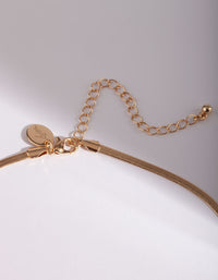 Gold Snake Chain Classic Necklace - link has visual effect only
