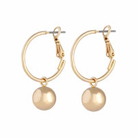 Gold Bead Drop Hoop - link has visual effect only