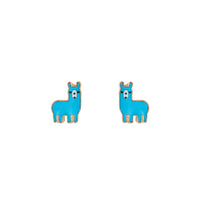 Glitter Llama Stud Earrings - link has visual effect only