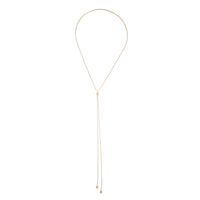 Gold Lariat Ball Necklace - link has visual effect only