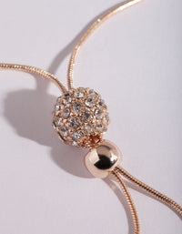 Rose Gold Fireball Snake Chain Necklace - link has visual effect only