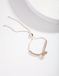 Rose Gold Fireball Charm Bracelet - link has visual effect only