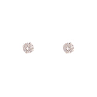 Sterling Silver Baby Carat Stud 2mm Earrings - link has visual effect only