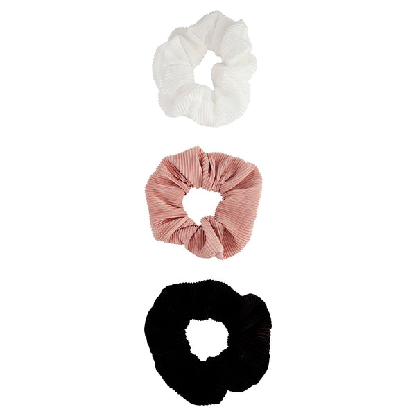 Plissí© Neutral Trio Scrunchie 3 Pack