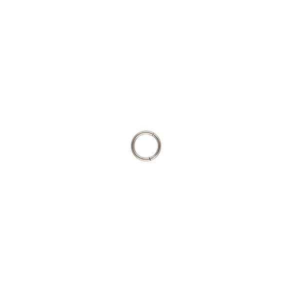 Rhodium 7mm Clicker Ring