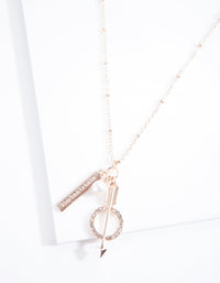Rose Gold Keepsake Charm Necklace - link has visual effect only