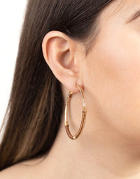 Brown Gold Tonal Wrap Thread Hoop - link has visual effect only