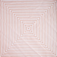 Blush White Square Stripe Bandana Hair Scarf - link has visual effect only