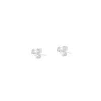Sterling Silver Cubic Zirconia Micro Stud Earrings - link has visual effect only