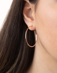 Rose Gold Sleeper Hoop Earring 3 Pack - link has visual effect only