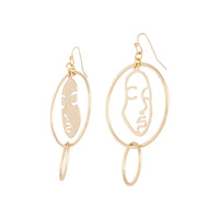 Gold Shadow Inverse Earrings - link has visual effect only