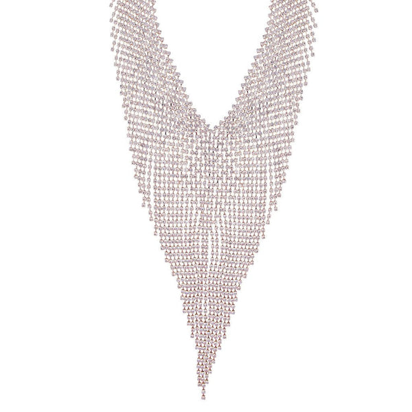 Rose Gold Cup Chain Cascade Necklace