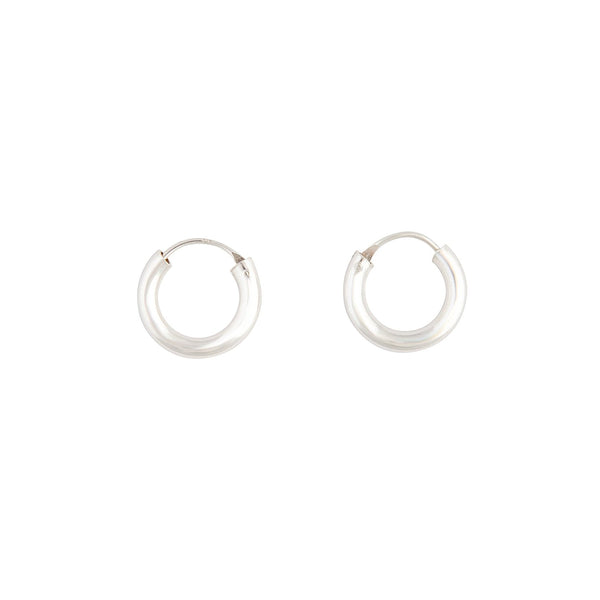Sterling Silver Chunky Huggie Earrings