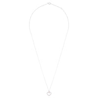 Sterling Silver Diamante Heart Necklace - link has visual effect only
