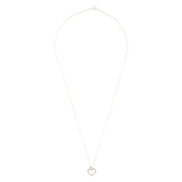 Sterling Silver Diamante Heart Necklace - link has visual effect only
