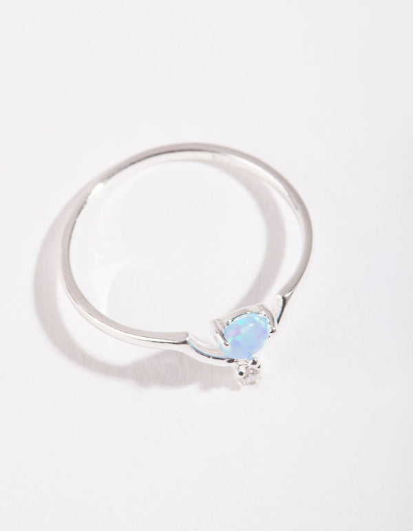 Sterling Silver Perfect Opal Ring