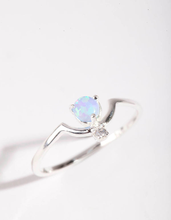 Sterling Silver Perfect Opal Ring