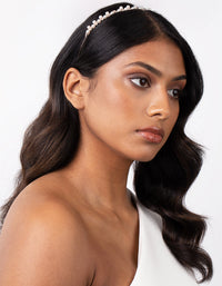 Rose Gold Pearl Diamante Headband - link has visual effect only