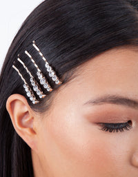 Rose Gold Crystal Round Pink 4 Pack - link has visual effect only