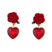 Red Dolce Drop Earrings - link has visual effect only