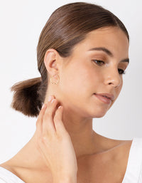 Gold Plated Sterling Silver Organic Circle Earrings - link has visual effect only