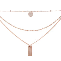 Gold Mixed Chain & Shape Layered Choker Necklace - link has visual effect only