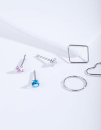 Cubic Zirconia Multi Nose 6 Pack - link has visual effect only