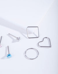 Cubic Zirconia Multi Nose 6 Pack - link has visual effect only