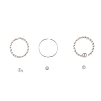 Rhodium Twisted Nose 6 Pack - link has visual effect only