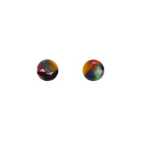Rainbow Multi Resin Circle Earrings - link has visual effect only