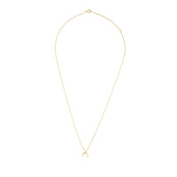 Gold Plated Sterling Silver Crescent Moon Necklace - link has visual effect only