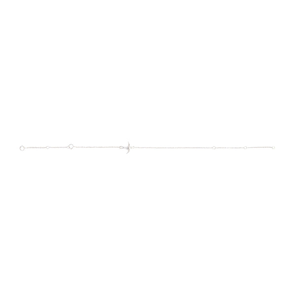 925 Sterling Silver Micro Swallow Bracelet and Anklet