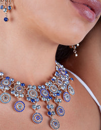 Blue Gold Dolce Vita Necklace - link has visual effect only