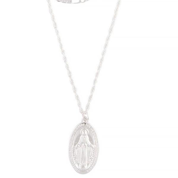 Silver 4 Multi Layered Pendant Necklace