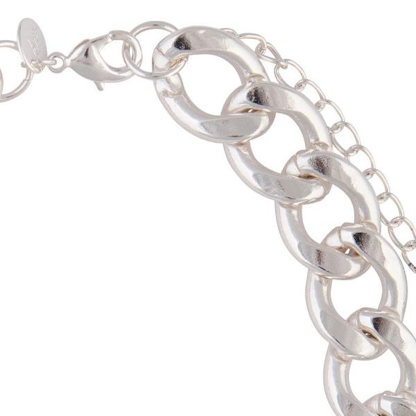 Silver Thick Chain Necklace