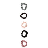 Velvet Satin Grey Purple Scrunchie Pack - link has visual effect only