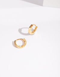 Gold Plated Sterling Silver Huggie Hoop Earrings - link has visual effect only