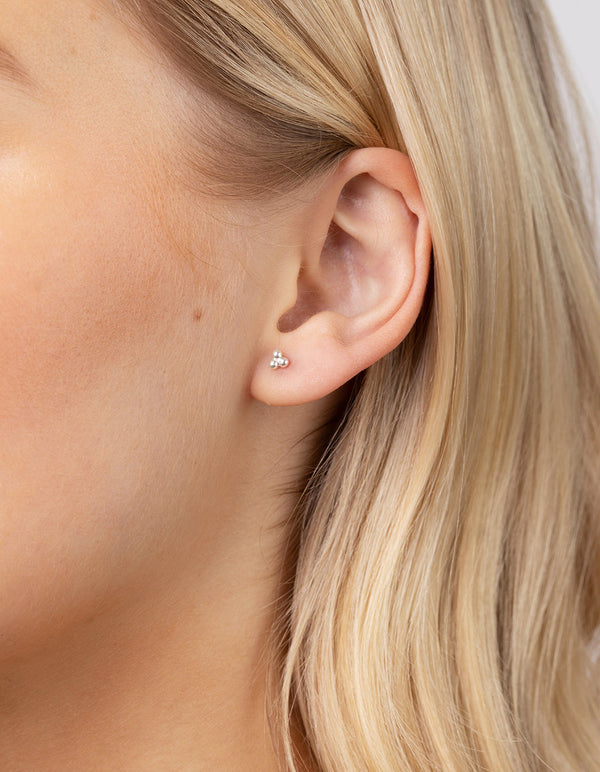 Sterling Silver Ball Mix Earring 3 Pack