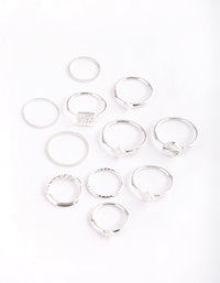 Silver Square Metal Ring Pack - link has visual effect only