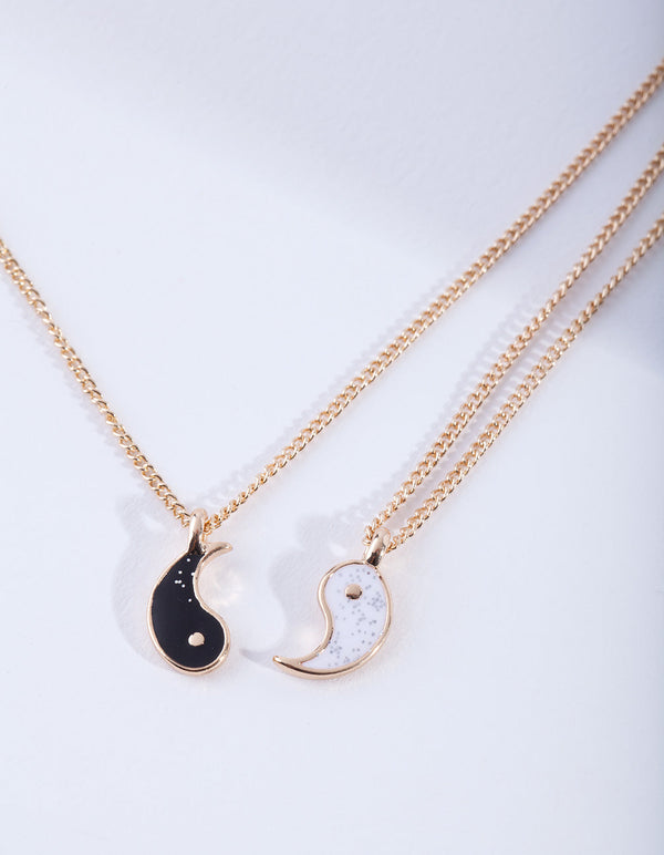 Yin to My Yang Gold Fine Necklace